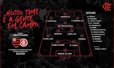 Qual é A Escalação Do Flamengo Para O Jogo De Hoje Contra O Cuiabá
