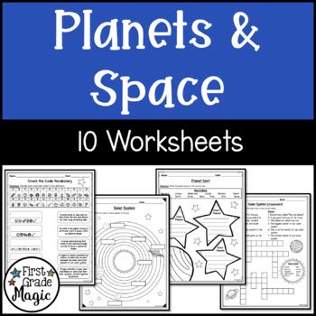 Planets Space And The Solar System Worksheets TPT