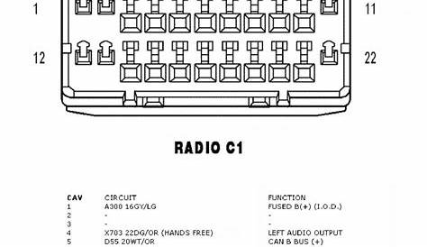 2005 chrysler 300 radio wiring diagram