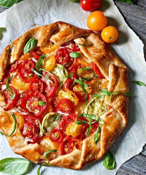 Tomato Galette With Goat Cheese In A Buttery Flaky Pie Crust ~ A Gouda