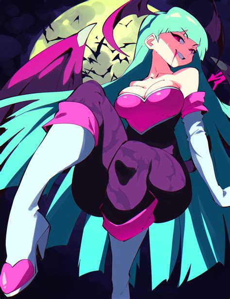 Morrigan Aensland And Rouge The Bat Vampire And 1 More Drawn By