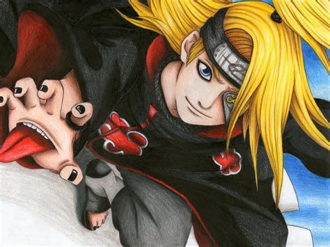Naruto Shippuden Akatsuki Deidara Fan Art High Quality