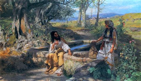 Jes S Y La Samaritana Historia De La Biblia