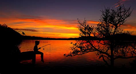Fishing Sunset Wallpapers Top Free Fishing Sunset Backgrounds
