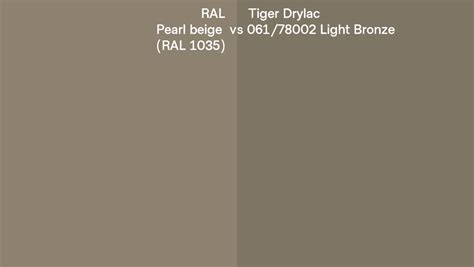 Ral Pearl Beige Ral Vs Tiger Drylac Light Bronze Side