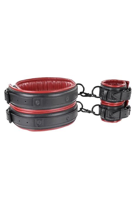 ss48017 saffron thigh and wrist cuff set black red honey s place