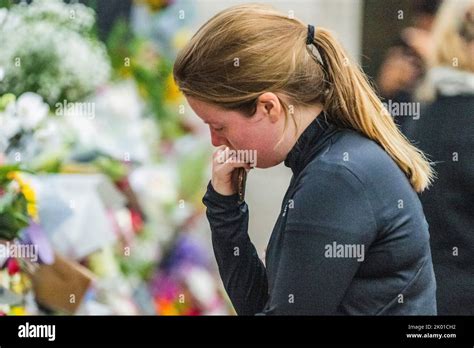 London, UK. 9th Sep, 2022. Many are emotional and sad faces and tears