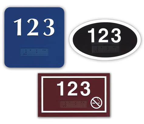 Room Door Number Signs National Hospitality Supply