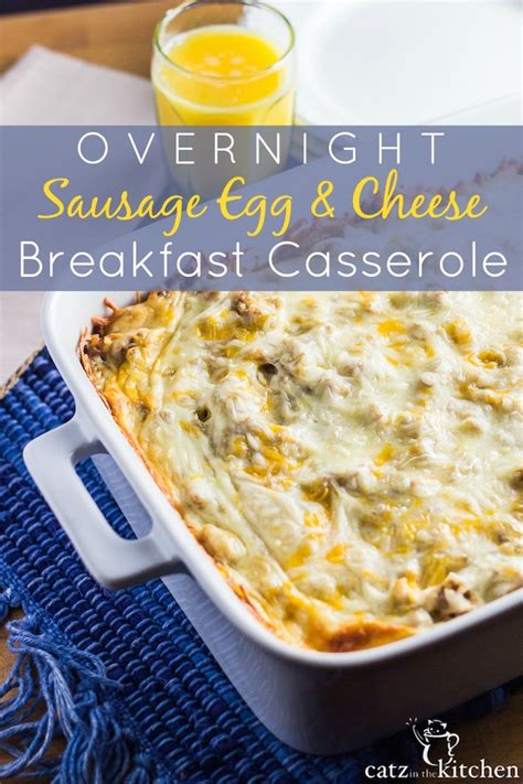 Overnight Sausage Egg And Cheese Breakfast Casserole Club