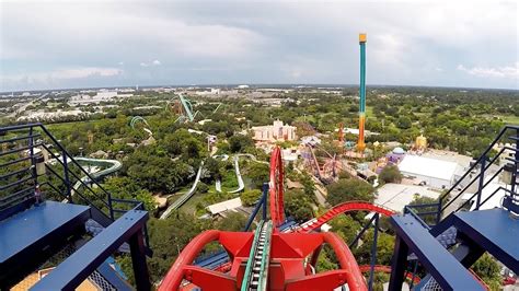 Sheikra Front Row Pov Ride At Busch Gardens Tampa Bay On Roller Coaster Day 2016 1080p 60fps