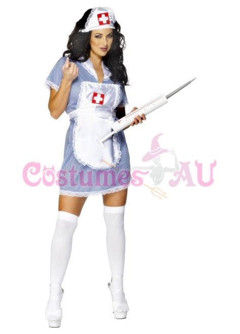 Ladies Naughty Nurse Doctor Uniform Halloween Fancy Dress Party Smiffys
