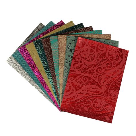 Kidsy Winsy Decorative Assorted Embellished Paper Pack Of 10 Luxury A4