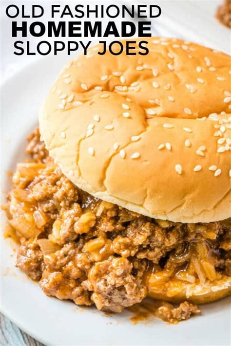 Like most old fashion recipes, this sloppy joe is not super spicy but is a sweet and tangy variety. Old Fashioned Homemade Sloppy Joes | Recipe | Homemade ...