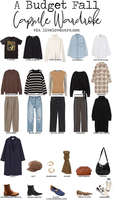 How To Build A Fall Capsule Wardrobe Shopping On A Budget Livelovesara