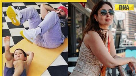 International Yoga Day 2023 Kareena Kapoor Khan Shares Adorable Pic Of Saif Ali Khan Jeh