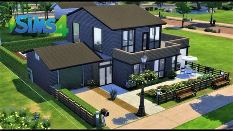 The Sims 4 Speed Build 2 Base Game No Cc Modern House 30x20