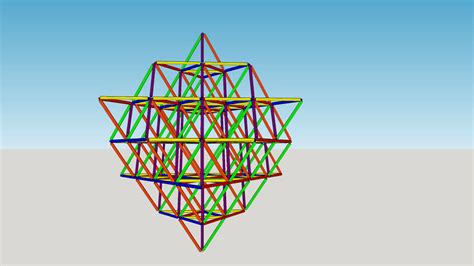 64 Tetrahedron Matrix Inspired By The Resonance Project 3d Warehouse