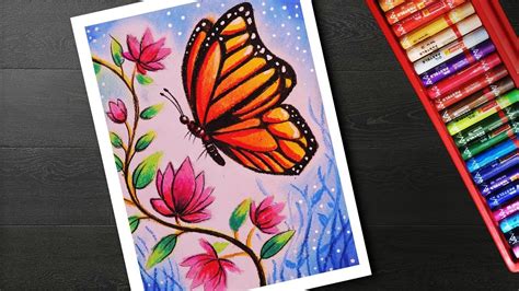 How to draw Easy Butterfly and Flower Scenery drawing and ... Now you can sketch and draw the petals easier and quicker i think.