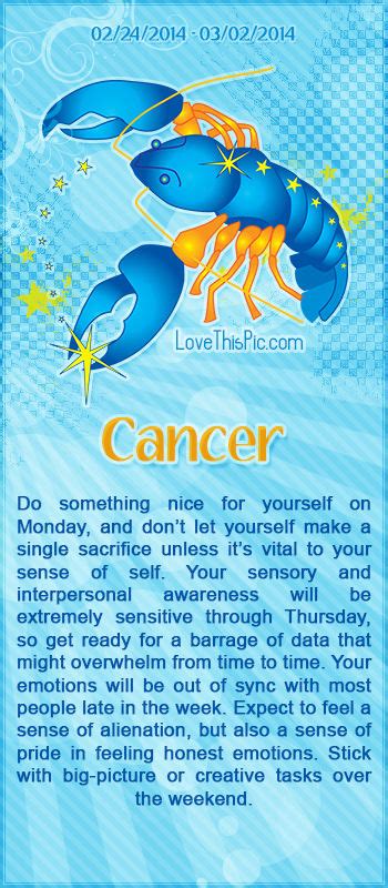 Cancer Horoscope Pictures Photos And Images For Facebook Tumblr