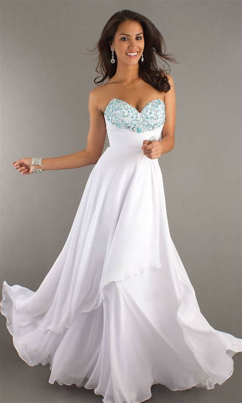 Beading Bodice Ruched Waist Long Strapless Sweetheart