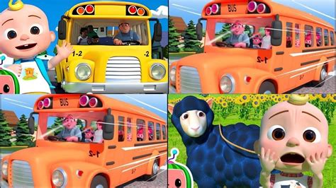 Cocomelon Wheels On The Bus 60 Seconds Several Versions Youtube