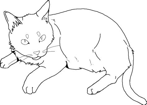 Lineart Cat Lying Down By Maugraphorse On Deviantart