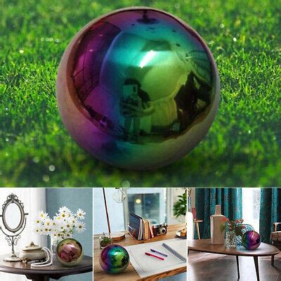 Great to make small gardens and outdoor spaces look bigger, they also introduce. Mirror Garden Home Sphere Ornaments Stainless Steel Gazing ...