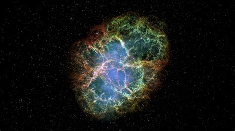 Flight Into The Crab Nebula 4k Uhd Motion Background