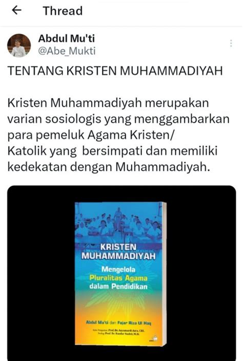Heboh Muncul Istilah Kristen Muhammadiyah Di Wilayah 3t Begini