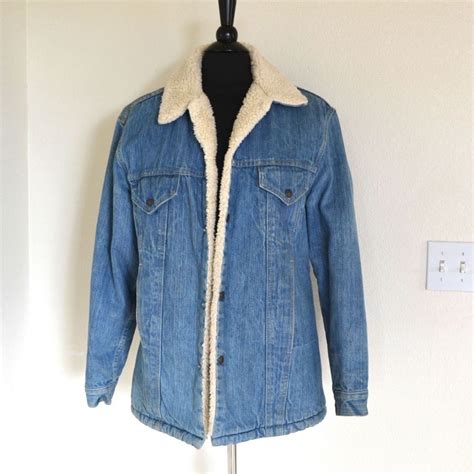 80s Wool Lined Levis Denim Jacket Mens Size By Storytellersvintage