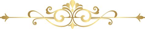 Decorative Clipart Decoration - Decorative Gold Line Png - Free Transparent PNG Download - PNGkey