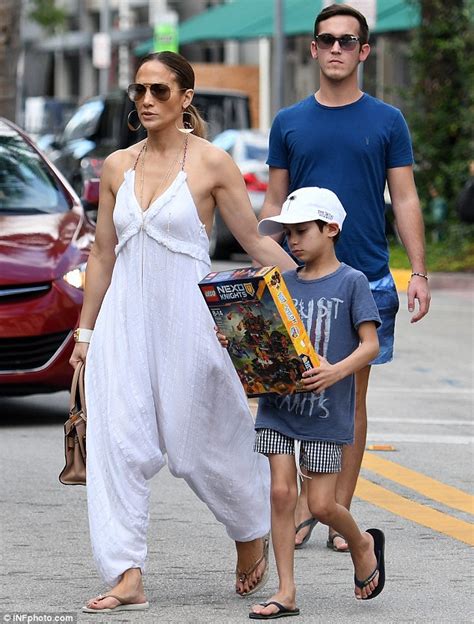 Jennifer Lopez Shows Off Arms In Jumpsuit As She Treats Son Max To A