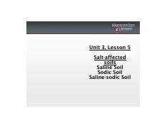 Salinity And Sodicity Pdf Unit Lesson Salt Affected Soils
