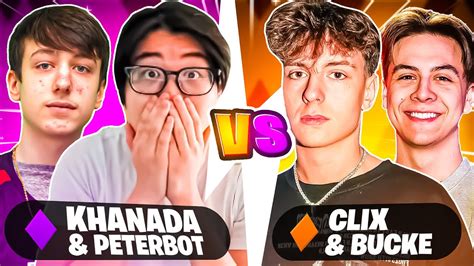 Khanada And Peterbot Vs Clix And Bucke Youtube