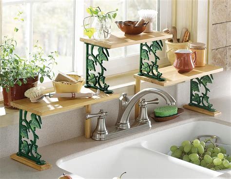 36% off single handle foot pedal valve faucet kitchen bathroom copper basin sink tap 1 you must be at least 18 years of age to enter this section. Deal of the Day: Ivy Over the Sink Kitchen Shelf—$10.17 ...