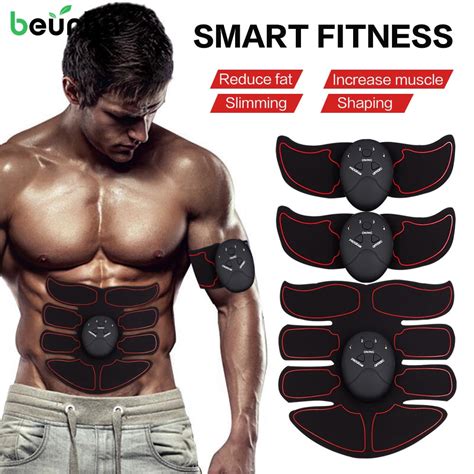 Smart Ems Muscle Stimulator Abs Abdominal Muscle Toner Body Fitness Shaping Massage Patch
