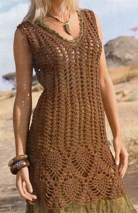 Crochet Tunic Dress For Women Free Pattern