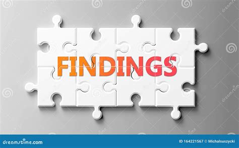 Findings Complex Like A Puzzle Pictured As Word Findings On A Puzzle