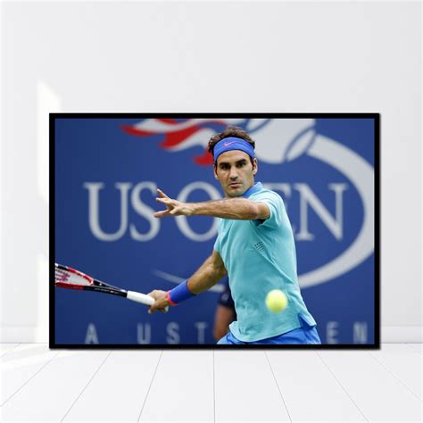 Roger Federer Grand Slam Tennis Champion Wall Poster For Home Decor