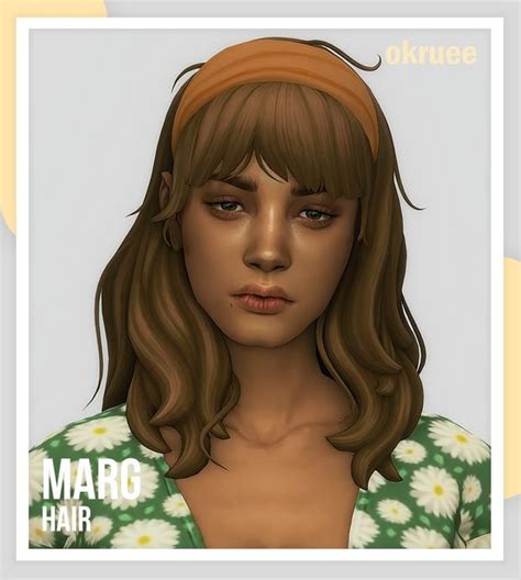 Marg Hair Okruee On Patreon In 2021 Sims 4 Characters Sims Hair
