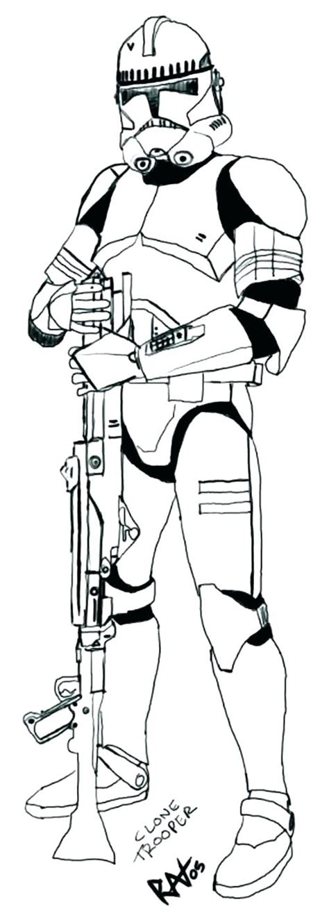 501st Clone Trooper Coloring Pages Coloring Pages