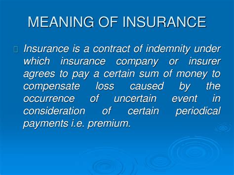 Ppt Introduction To Insurance Powerpoint Presentation Free Download