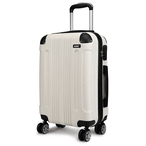 K1777 20 Kono Abs Hard Shell Suitcase Luggage Set Beige