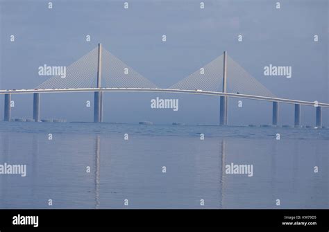 The Bob Graham Sunshine Skyway Bridge Carrying I Across Tampa Bay Florida Stock Photo Alamy