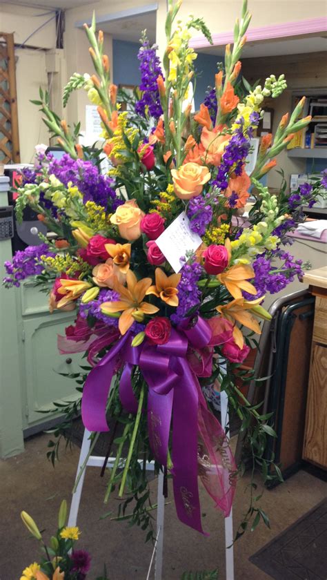 Maybe you would like to learn more about one of these? Gorgeous Sympathy Easel | Funeral flower arrangements ...