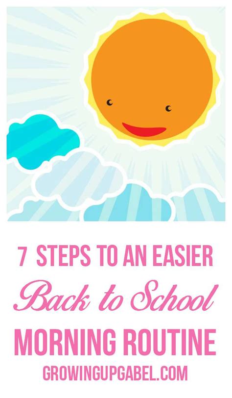 7 Steps To An Easier Morning Routine For School