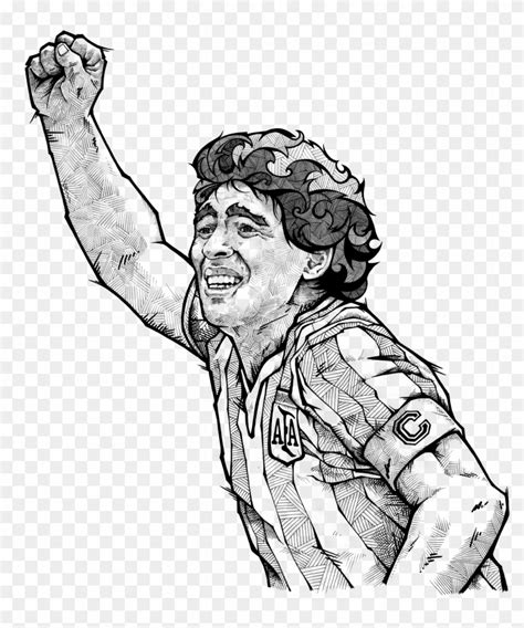 Diego maradona maradona by kusturica. Maradona Drawing Png , Png Download - Sketch Football ...