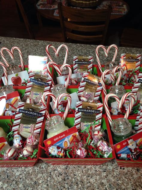 Decorate it with your favorite image or choose from thousands of designs. Christmas baskets for staff. Small Yankee candles with a ...
