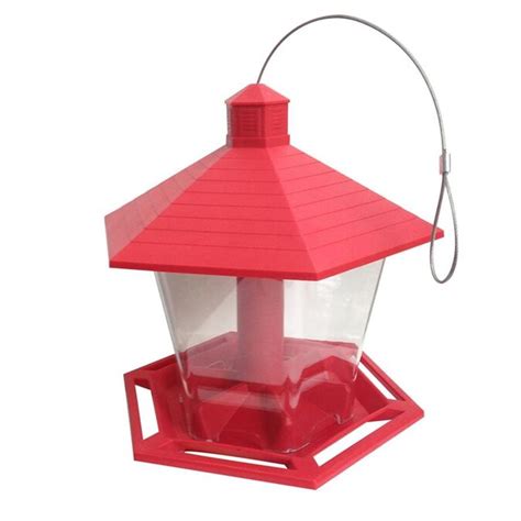 Style Selections Redclear Plastic Hopper Bird Feeder In The Bird