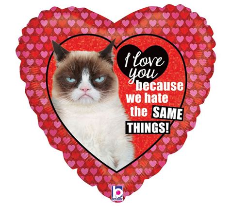 Pin By Brigitte Carney On Grumpy Cat RULES Cat Balloons I Love You Balloons Grumpy Cat
